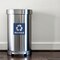 Avery Recycle Stickers, Blue Recycle Signs for Bins, Containers, Trash Cans and Walls, Waterproof, UV Resistant, Preprinted, 4" x 4", 8 Total